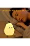Smile Pear-Shape Silicone Night Light Pear Shape with 7 Color Changing, Warm Light USB Charging Mini - 5