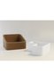 3D Printing Peanut Bowl - Double Chamber Shell Separator Presentation Bowl - Brown White - 2