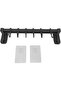 Kitchen Utensil Rack for Home, Wall Storage (Silver Black 30cm / - 6