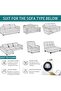 Modern Solid Colour Sofas Throw, 1/2/3/4 Seater Extra Large Double Blanket Throws, Non Slip Sofa Cov - 5