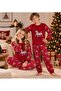 Girls and Boys Christmas Special Pattern Long Sleeve Winter Pajama Set - 4