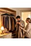 Belt Hanger for Wardrobe 22 Hook Wooden Non-Slip Tie Rack Storage - 2