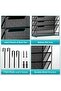 Delifox 7-Compartment Wall Mounted Hanging File Organizer Cubicle Wall File Holder Vertical Document - 3