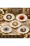 Set of 2 Large Gold Decorative Presentation Trays 48X38 / 36X27.5 cm – Thick Durable Plastic Tea Coffee Serving Tray – 5 Different Models - 7
