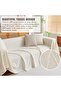 Sofa Blanket Cover,Solid Color Sofa Throws Large 1 2 3 4 Seater Sofa Throw Blanket with Tassels Soft - 5