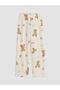Shirt Collar Printed Girls' Pajama Set (W6) - 5