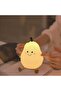 Smile Pear-Shape Silicone Night Light Pear Shape with 7 Color Changing, Warm Light USB Charging Mini