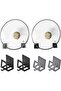 4 Pack Pot Lid Holders Organizer Wall-Mounted Hook Rack Holder Organizers Inside Cabinet Door Wall M