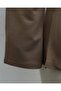 Asymmetrical Cut Lace Detailed Combed Cotton Sweatshirt - Light Brown - 8