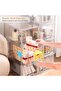 Linyapri Stackable Plastic Storage Bins with Pull-Out Drawer, Large Transparent Acrylic Storage Boxes - 4