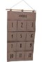 12 Pockets Hanging Organizer Space Saving Wall Hanging Storage Bag Easy Installation Fabric Hanging - 6