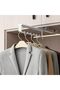 Adjustable Pull-Out Clothes Rack - Space-Saving Trouser Hanger for Wardrobe & Cupboard Sliding Desig