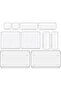 10 PCS Clear Plastic Drawer Organizers Set Storage Trays