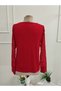 Women's Long Sleeve V Lace Collar Viscose Blouse - 5