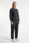 3-Thread Women's Crew Neck Sweatshirt Set (with Fleece Inside)