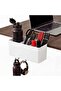 Desk Side Storage, Side Desk Organizer, No Drill Hanging Desk Organizer with 4 Large Pockets, Table