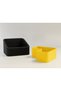 3D-Printed Pistachio Bowl - Dual-Chamber Shell Separator Serving Bowl - Black and Yellow HB006 - 2
