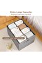 Foldable Storage Boxes with Lids, Fabric Storage Box with Handle for Clothes, Quilts, Blankets, Closet Organizer C - 3