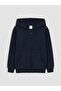 Vizyon New Season Navy Blue Boys' Zippered Sweatshirt - 3