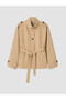 Belted Oversize Women's Trench Coat - 5