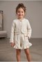 Girl's Tweed Jacket Shorts Set