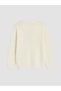Özmarka New Season Ecru Crew Neck Boys' Knitwear Sweater - 3
