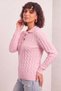 Women's Buttoned Knitwear Sweater Soft Textured Hair Knit Comfortable Fit - 3