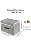 Foldable Storage Box with Lid – Large Clothes Organizer Bin, Linen Fabric, Dustproof & S - 4