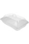 Ousolid Rectangular Lid Woven Food Serving Basket, Bread and Fruit Storage Tray for Kitchen Table, Design