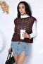 Coffee Gülseli Women's Side-Tie Knit Sweater - 2