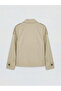 Lcw Vision Beige Shirt Collar Women's Gabardine Trench Coat - 6