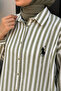 Women's Striped Plus Size Oversize Relaxed Fit Shirt - 6