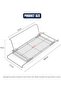 Stainless Steel Dish Drying Rack for Kitchen Sink, Adjustable Side Supports 48-60cm, Foldable Low Pr - 7