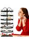 6 Tier Metal 360° Rotating Earring Holder Organizer, Adjustable 220 Holes Space-Saving Stud Table Di - 7