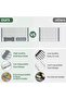 Expandable Roll Up Dish Drying Rack Up to 22.8''with 2 Storage Baskets,Over The Sink Kitchen Rolling - 4
