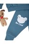 Baby Boy Crew Neck Be Cool Printed 6-9-12-18-24 Months Striped Top and Bottom Seasonal Set - 5