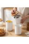 Ceramic Canisters Set with Airtight Lids, 82/48/30 oz Coffee Canisters Sets for the Kitchen, White L - 3
