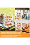 Pastrys Display Case, Bread Box for Kitchen Countertop Pastrys Display Case, 4 Layerss Adjustable Cl - 6