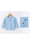 Baby&Child Unisex 100% Cotton Button Detailed 2-Piece Top and Bottom Set - 2