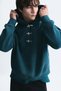 Boxy Fit Metal Clip Closure Sweatshirt - 5