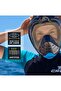 Bali Dry Full Face Snorkel Mask for Adults Silicone Seal Central Snorkel Fresh Air Circulation Anti Leak Wide View Polycarbonate Lens Foldable Design for Comfortable Safe Snorkeling - 6