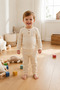 Baby&Child Unisex 100% Cotton Button Detailed 2-Piece Top and Bottom Set - 5