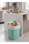 Modern Square Plastic Trash Can Without Lid-Waste Bin for Office,Bathroom,Bedrooms, and Kitchen - 2