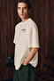 Elan Men's Printed and Embroidered Ecru T-Shirt - 5