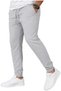 Set of 3 Unisex Ribbed Sweatpants Regular Black Gray Navy Blue Color Sports Sweatpants - 6