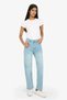G2215Axnm28 Blue Comfort Straight Regular Waist Ankle Length Jean Washable Trousers - 2