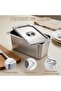 1 PC Stainless Steel Countertop Food Serving Display Container - 3