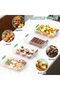 4-Layer Stackable Cookie Airtight Storage Containers with Lids, Portable Plastic Cookie Storage Case - 6