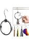 ® 360° Swivel Belt Organizer Ring, Wardrobe Hanger Organizer with Hook, Multipurpose Zinc All
