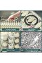 Food Storage Containers with Lids,Plastic Cookie Storage Containers Airtight, 4-LayerCookie Tray wit - 6